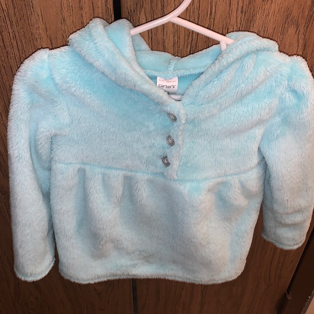 Carter’s Teal Fur Hoodie